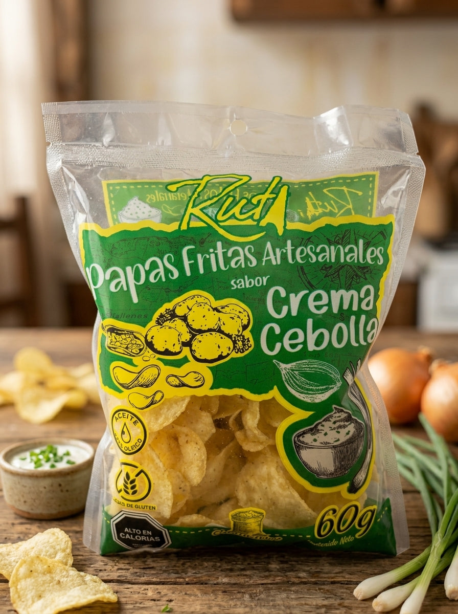 Papas fritas Crema Cebolla 60g.